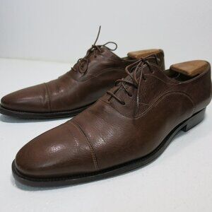 Santoni | Shoes | Santoni Oiltanned Leather Cap Toe Oxfords  display picture 1
